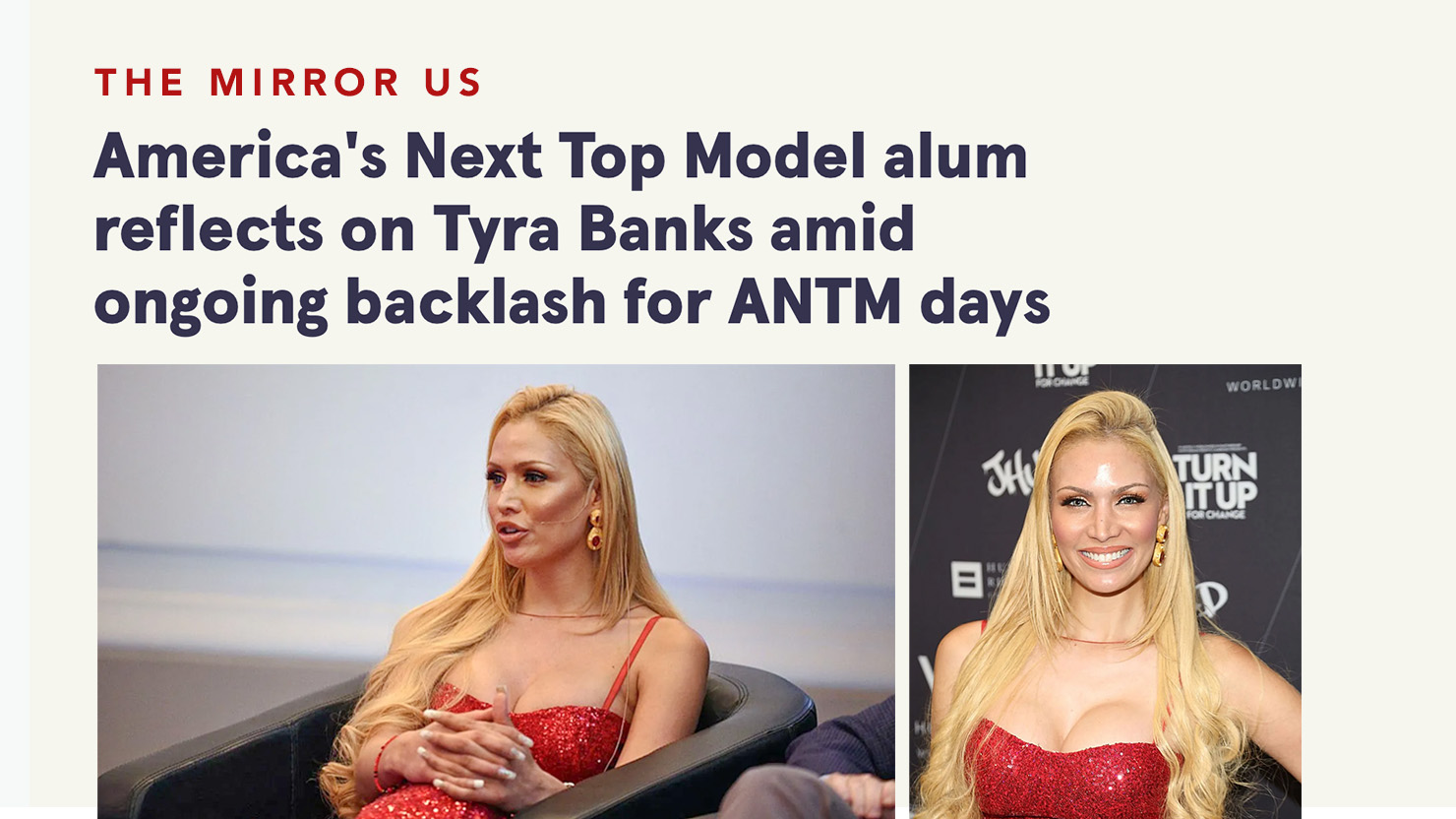 The Mirror article - Claudia